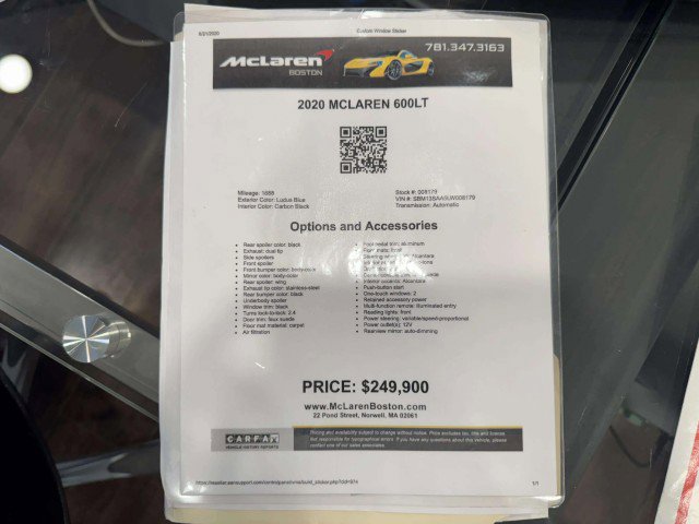 Used 2020 McLaren 600LT Spider image 70