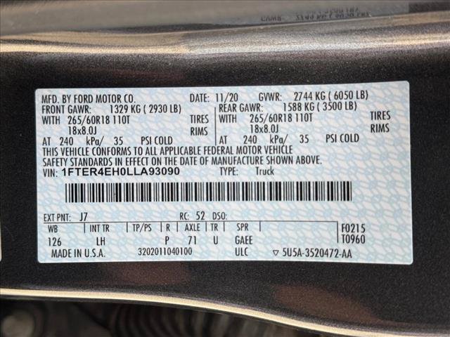 Used 2020 Ford Ranger XLT w/ Equipment Group 302A Luxury RWD image 26