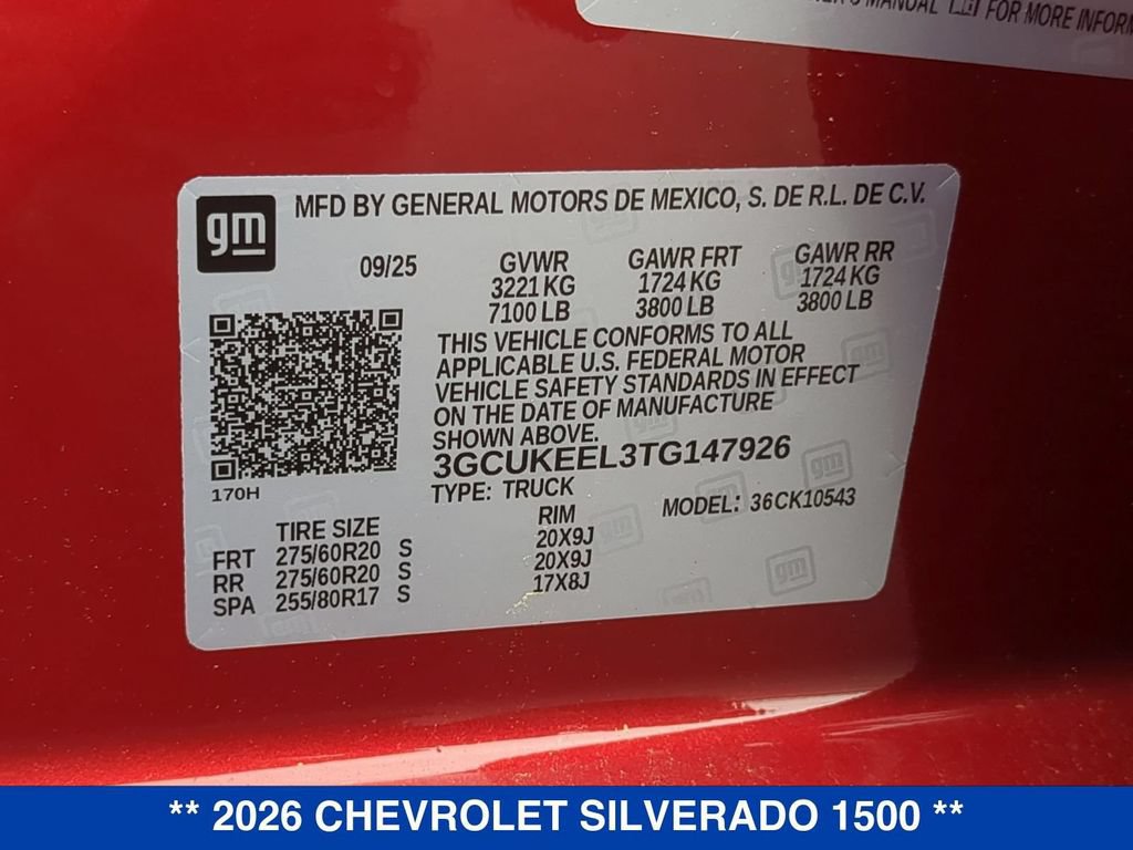 New 2026 Chevrolet Silverado 1500 RST AWD/4WD image 35