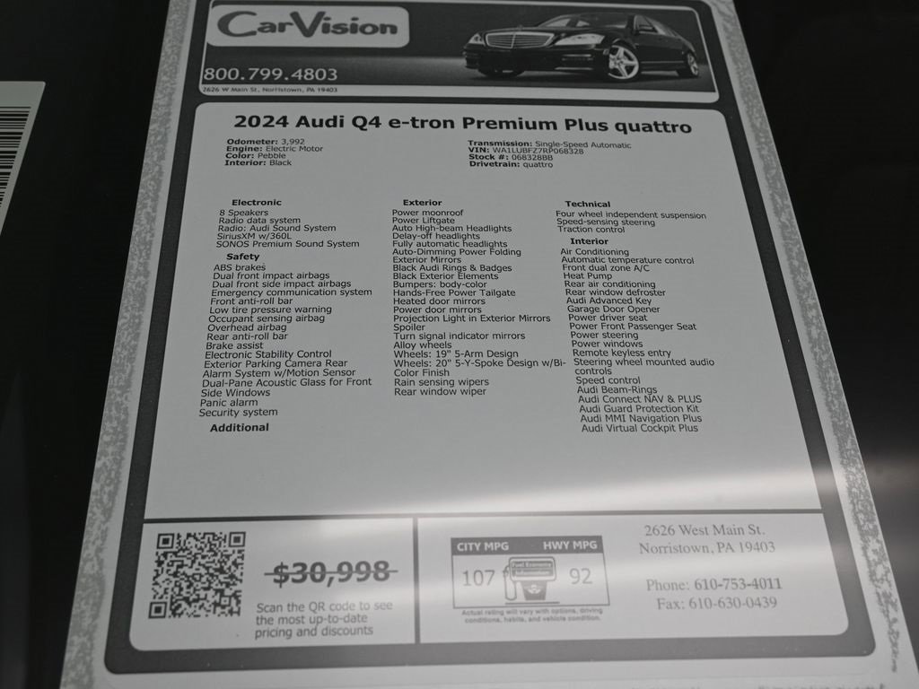 Used 2024 Audi Q4 e-tron Premium Plus w/ Premium Plus image 37