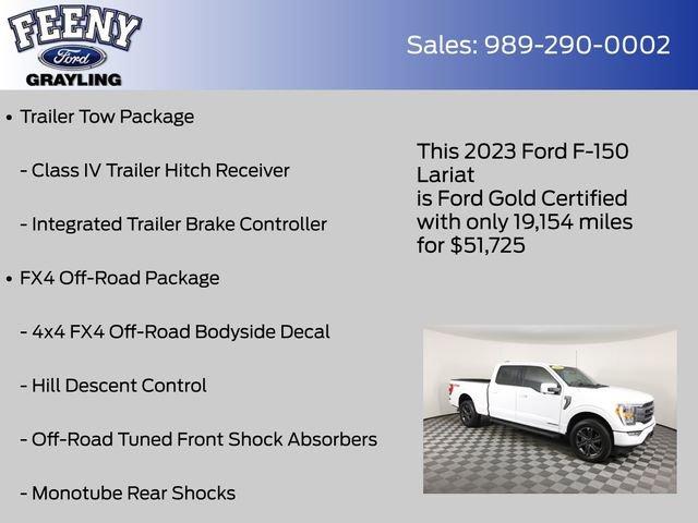 Certified 2023 Ford F150 Lariat w/ FX4 Off-Road Package image 13