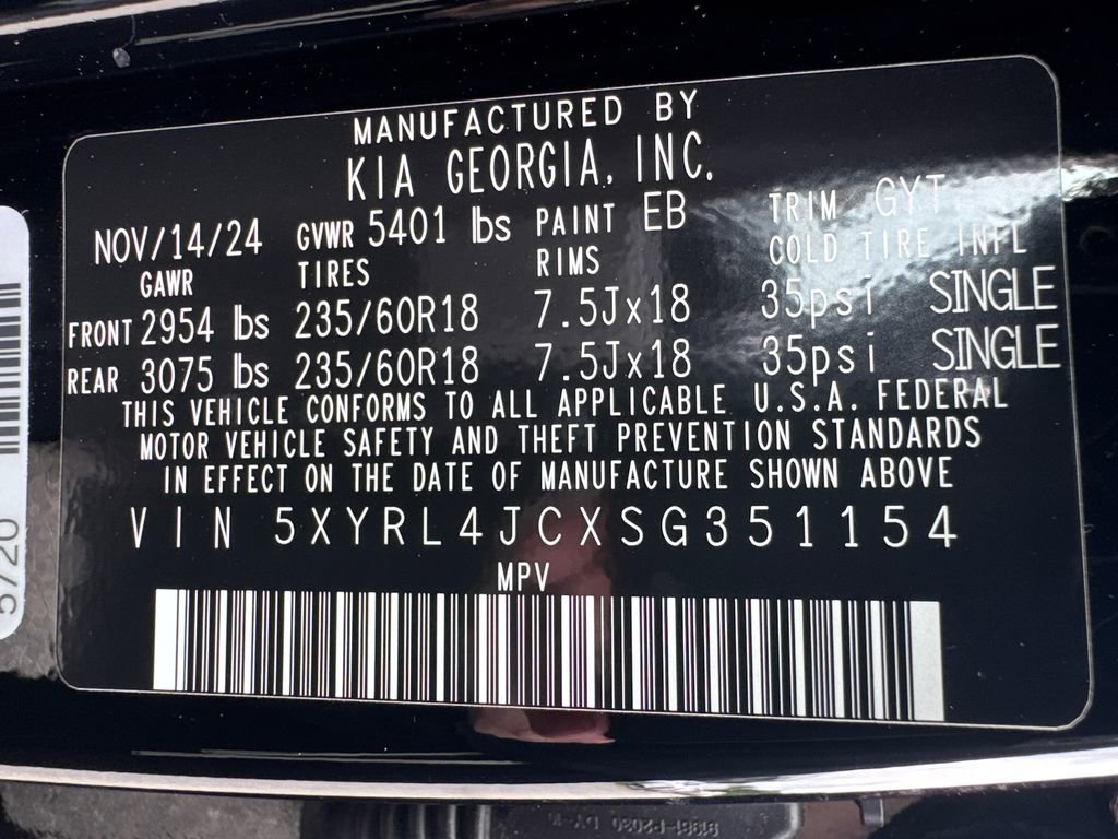 Certified 2025 Kia Sorento S w/ Panoramic Sunroof Package FWD image 32