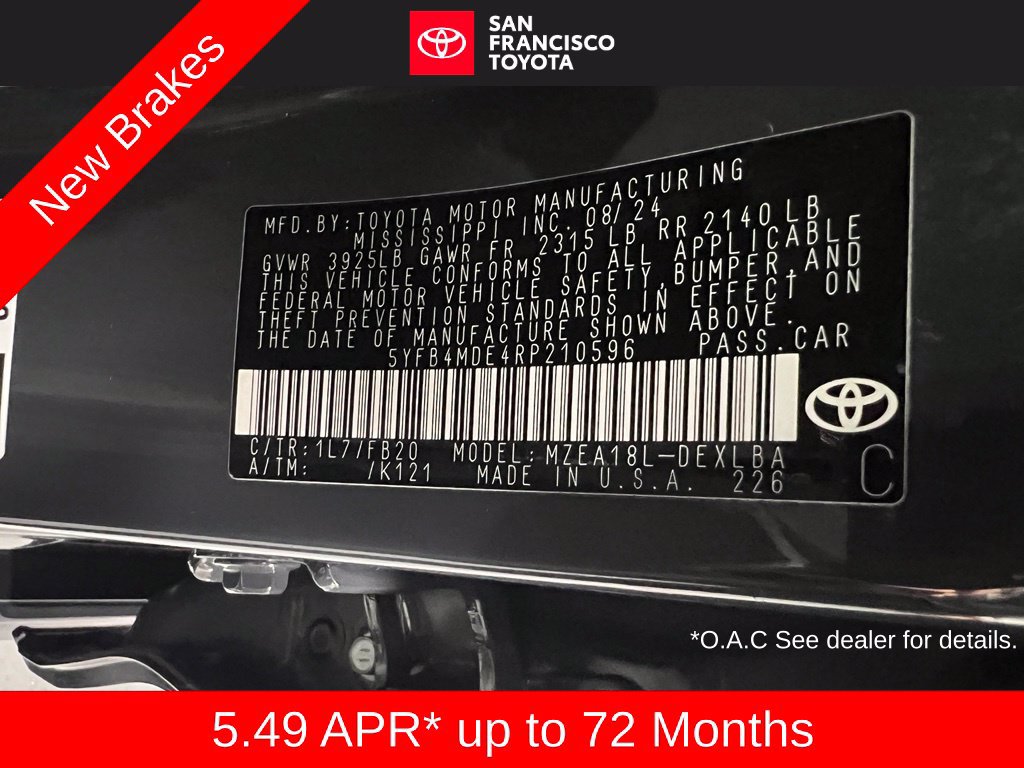 Certified 2024 Toyota Corolla LE FWD image 37