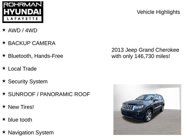 Used 2013 Jeep Grand Cherokee Overland w/ Advance Technology Group image 7