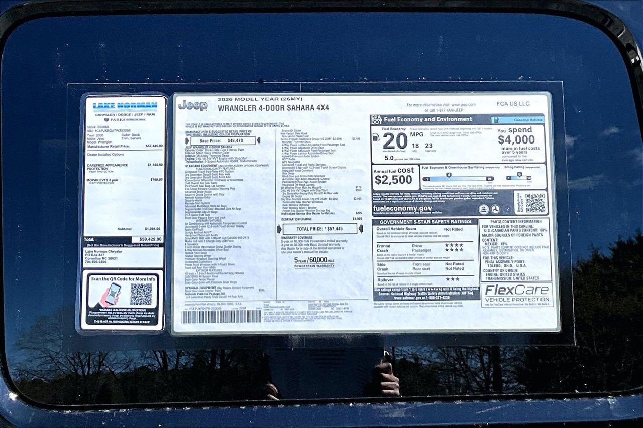 New 2026 Jeep Wrangler Sahara AWD/4WD image 38