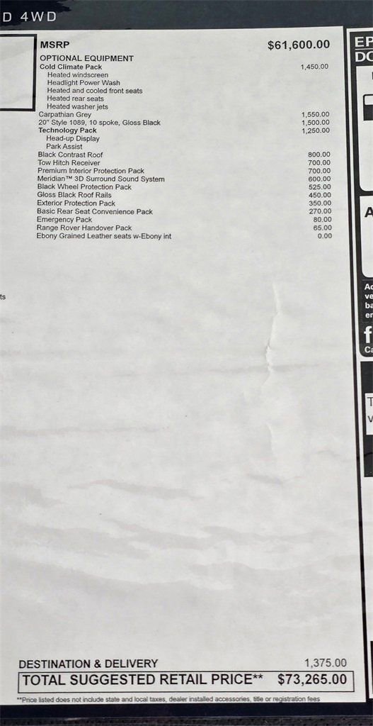 New 2026 Land Rover Range Rover Velar S image 35