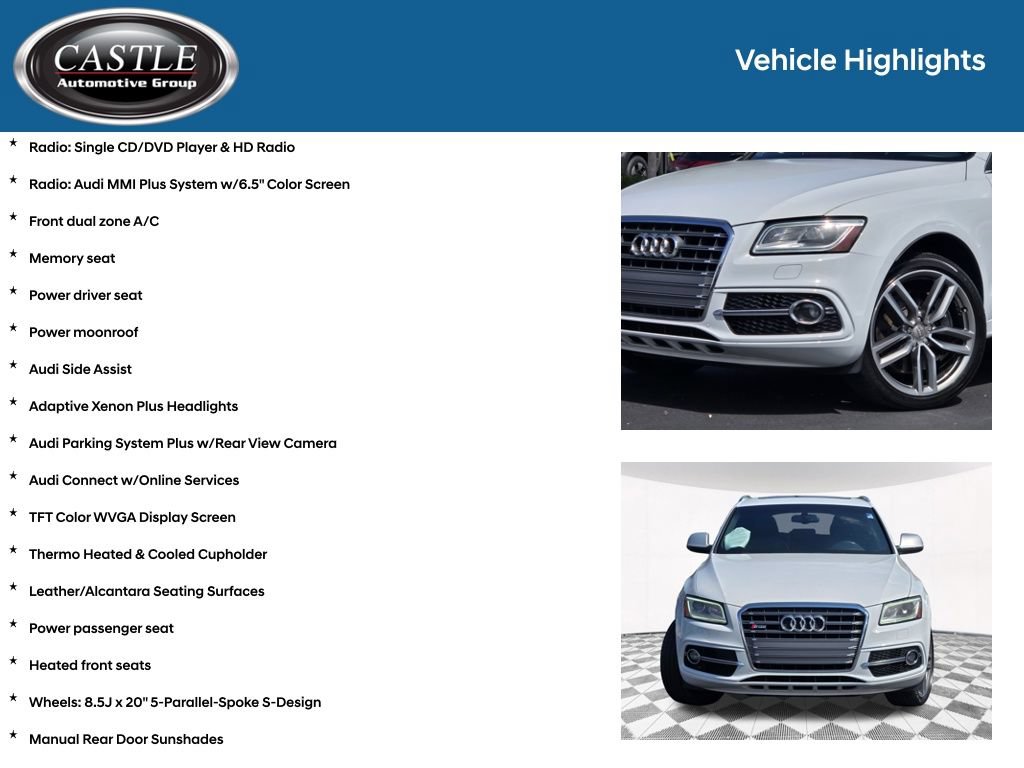 Used 2014 Audi SQ5 Prestige w/ Prestige Package AWD/4WD image 8