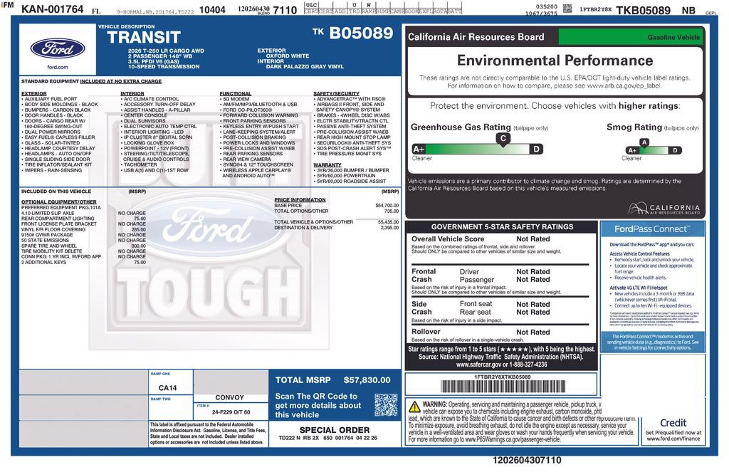 New 2026 Ford Transit 250 Low Roof AWD image 8