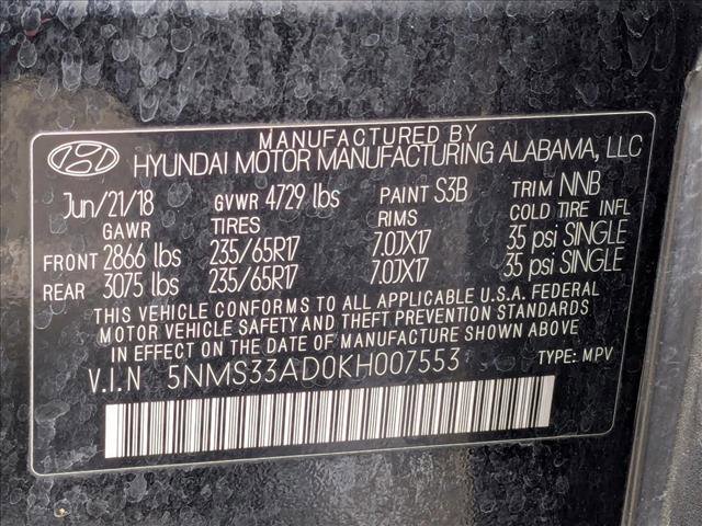 Used 2019 Hyundai Santa Fe SEL image 16