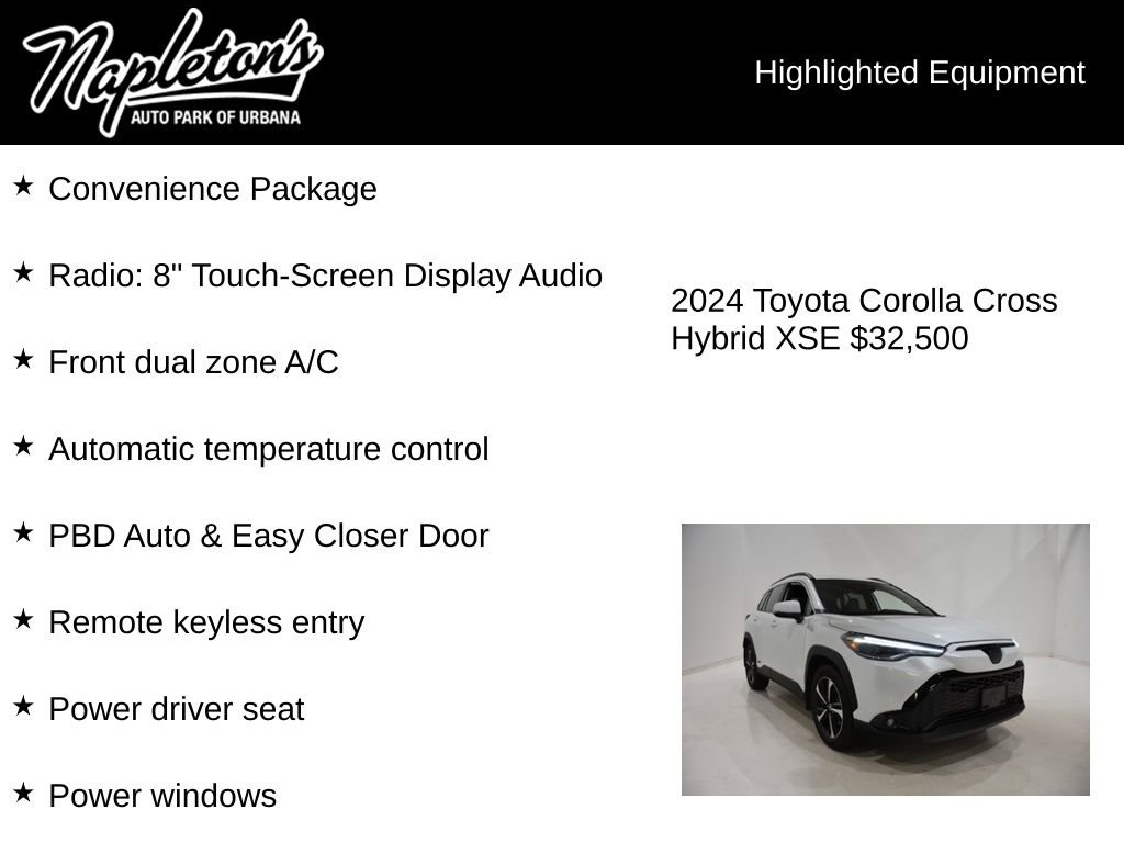 Used 2024 Toyota Corolla Cross AWD Hybrid w/ Convenience Package image 15