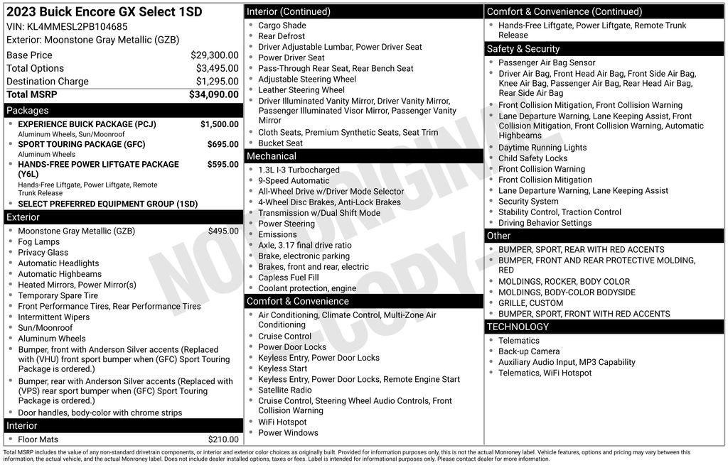 Used 2023 Buick Encore GX Select w/ Experience Buick Package AWD/4WD image 25