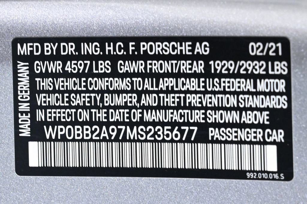 Certified 2021 Porsche 911 Targa 4S image 31