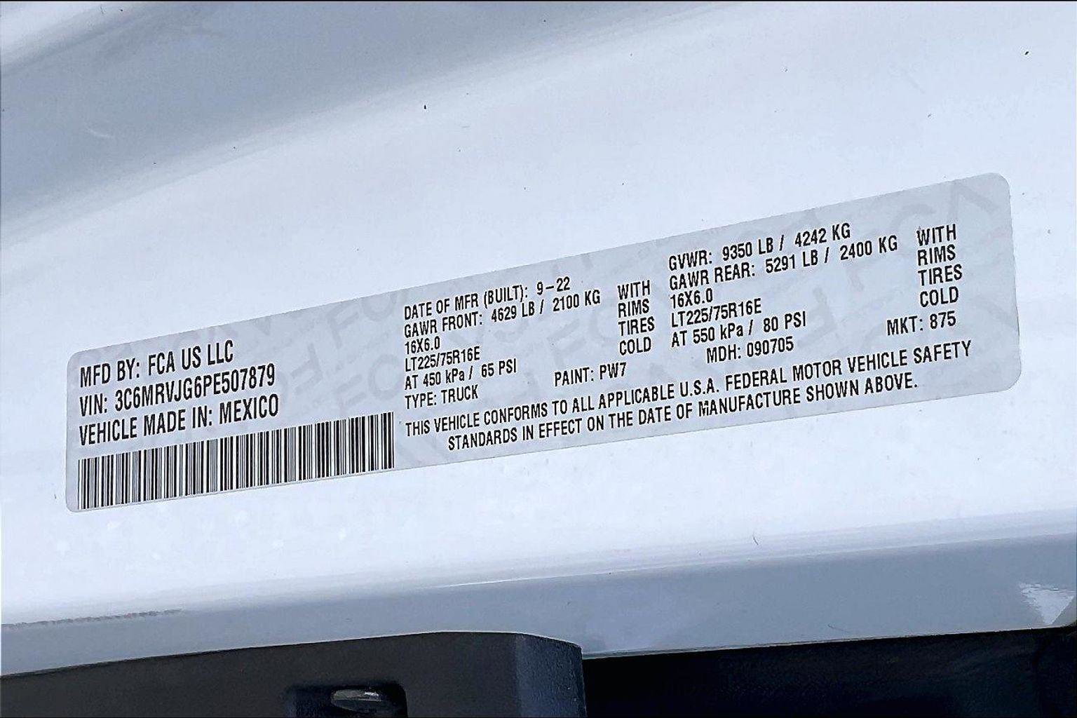 Used 2023 RAM ProMaster 3500 image 14