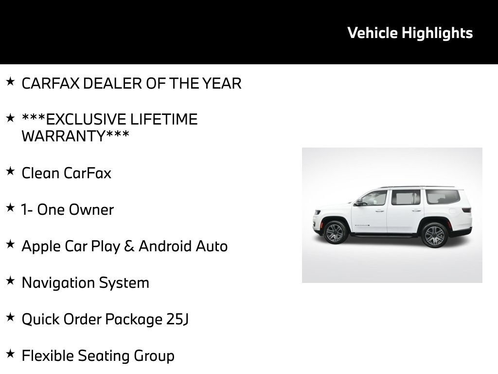 Used 2024 Jeep Wagoneer Series II w/ Flexible Seating Group RWD image 5