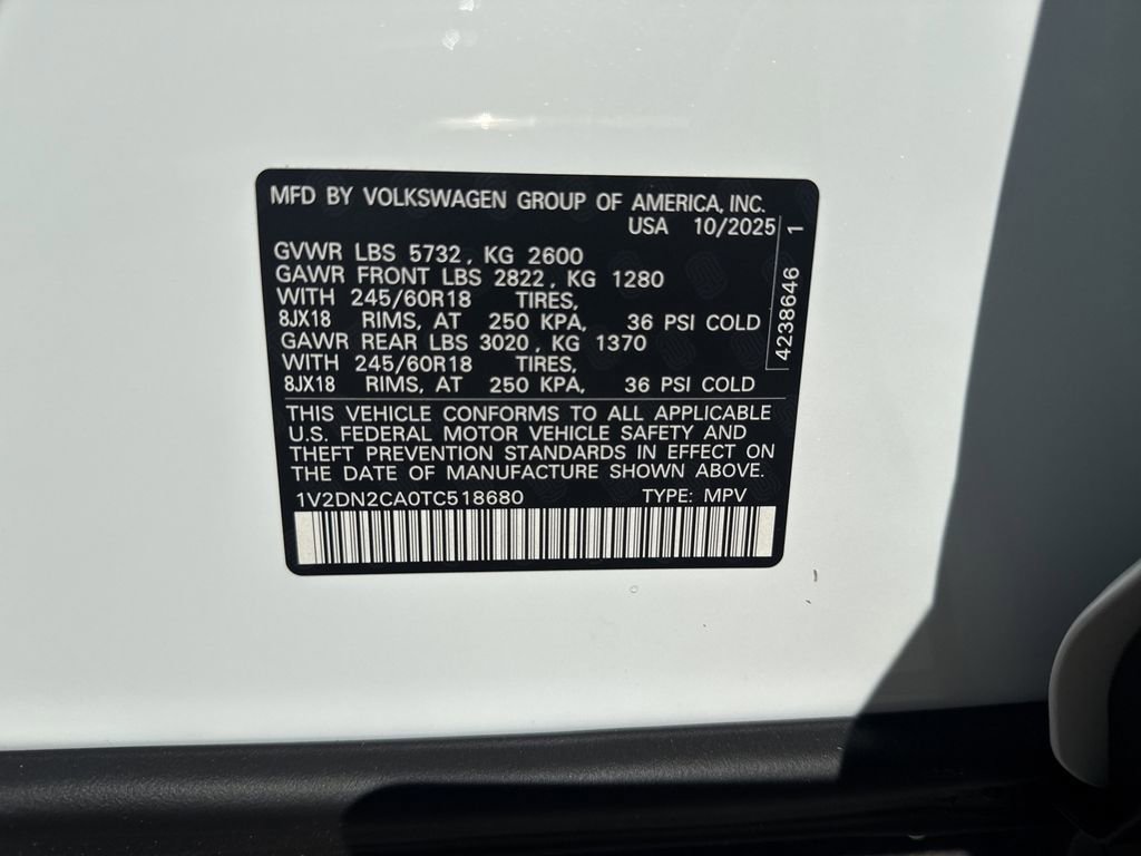 New 2026 Volkswagen Atlas SE image 28