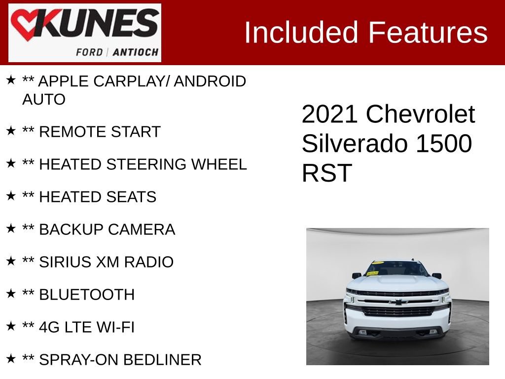 Used 2021 Chevrolet Silverado 1500 RST AWD/4WD image 3