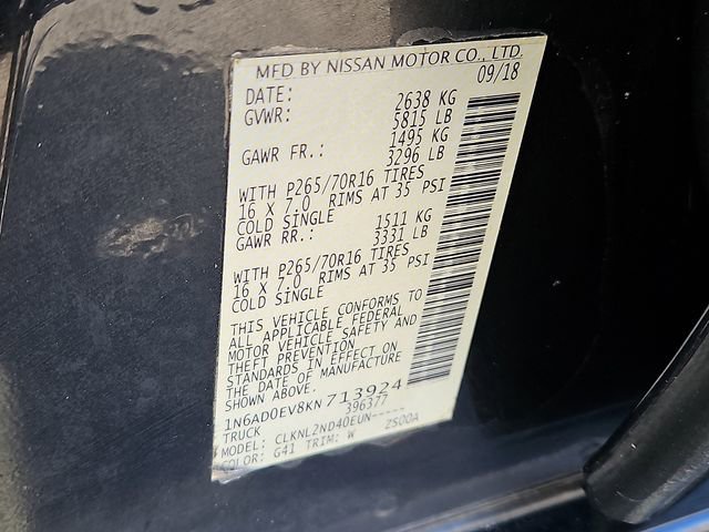 Used 2019 Nissan Frontier SV image 27