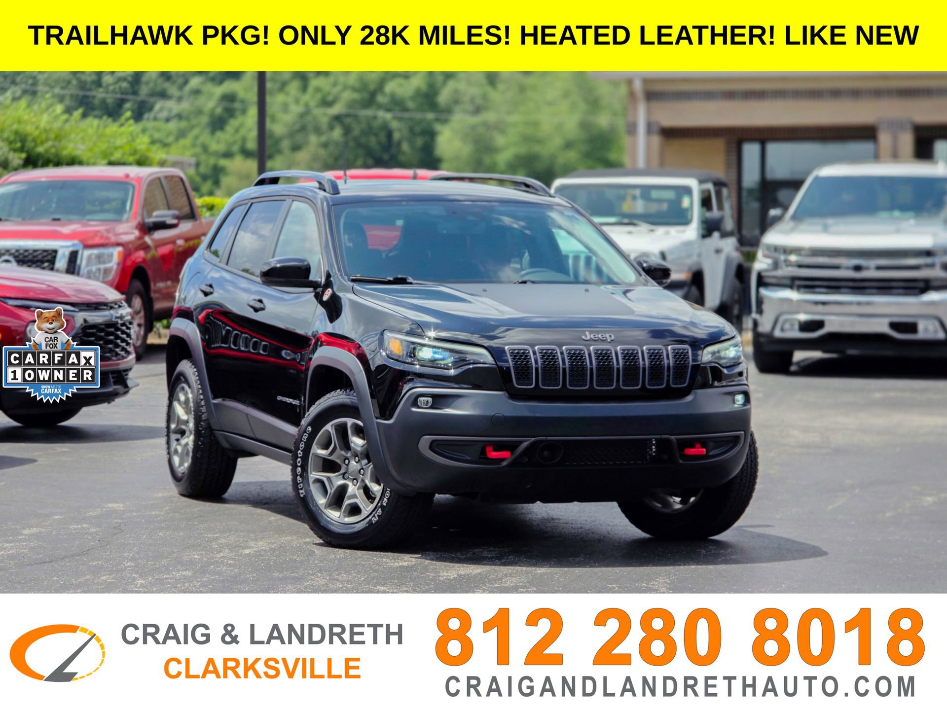 Used 2022 Jeep Cherokee Trailhawk w/ Premium Leather Package