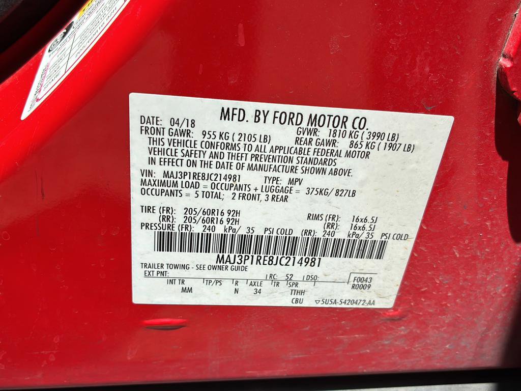 Used 2018 Ford EcoSport S FWD image 37