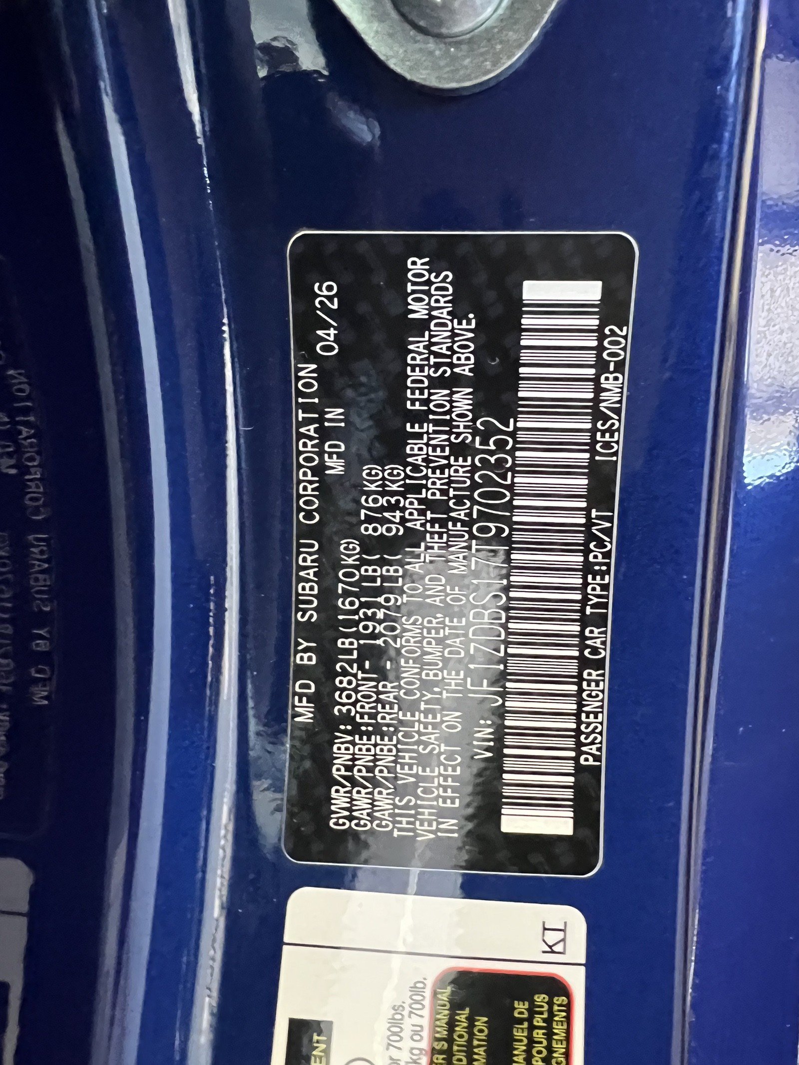 New 2026 Subaru BRZ tS RWD image 13