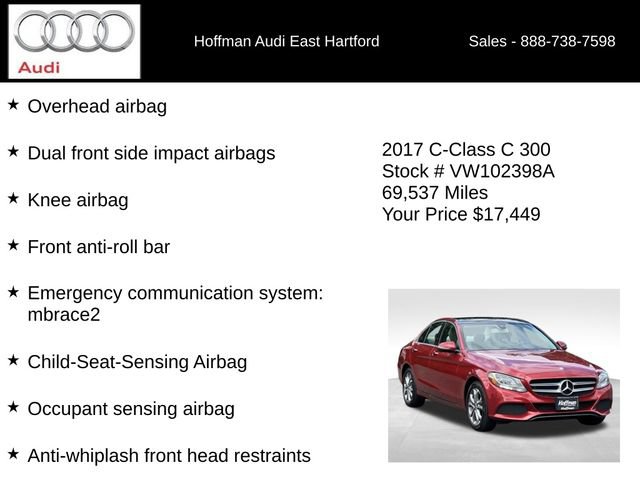 Used 2017 Mercedes-Benz C 300 4MATIC Sedan image 30