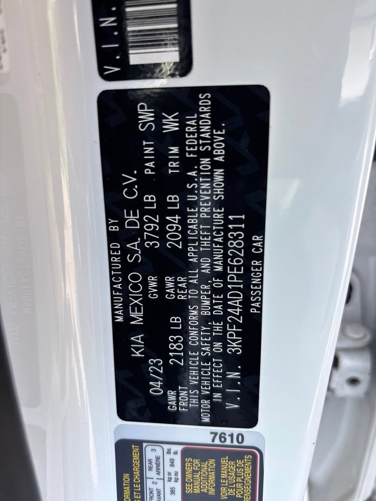 Used 2023 Kia Forte LXS FWD image 10