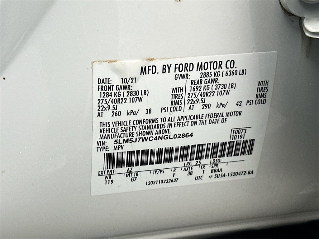 Used 2022 Lincoln Aviator Reserve w/ Equipment Group 201A image 27