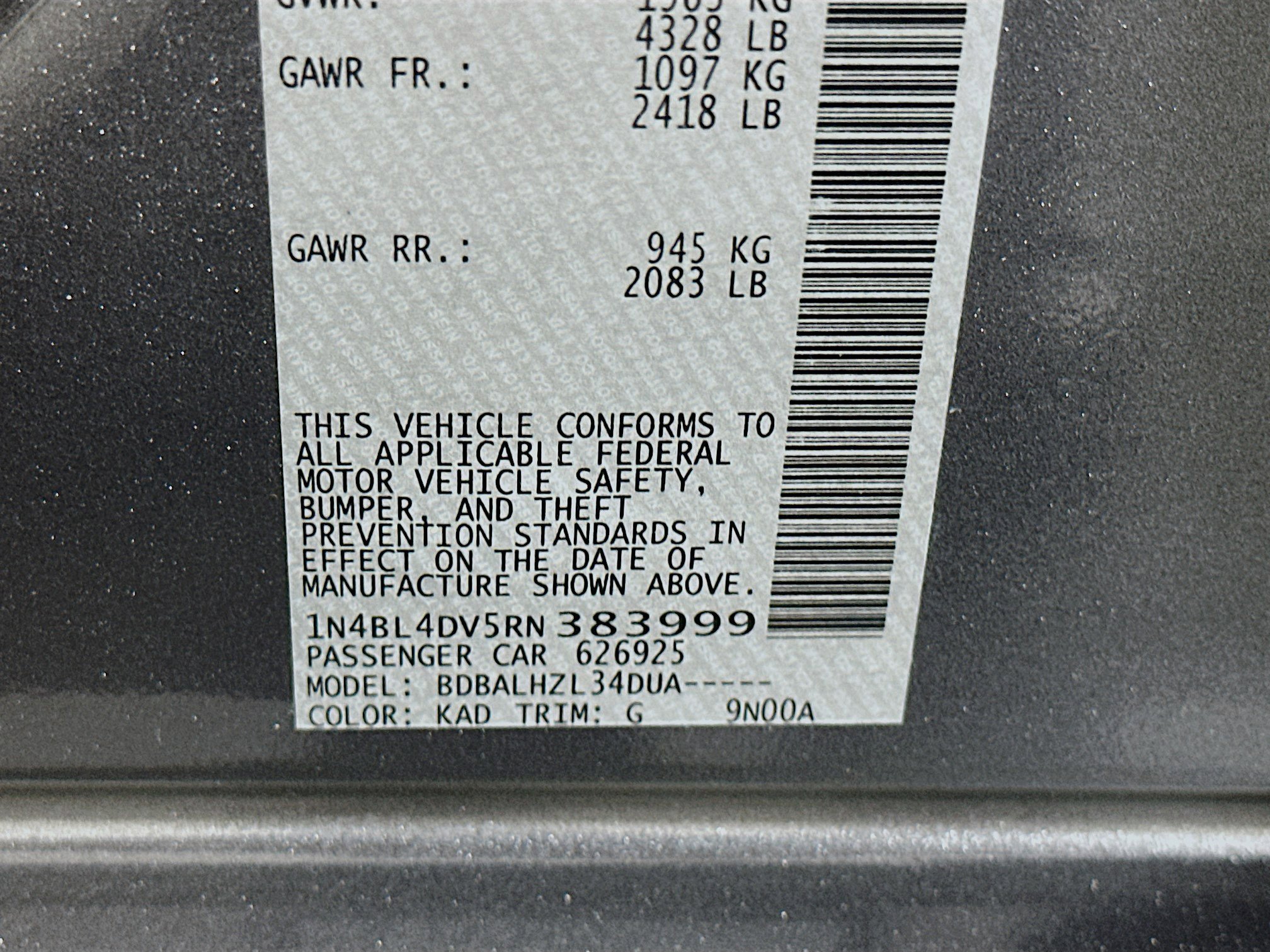 Used 2024 Nissan Altima 2.5 SV FWD image 12