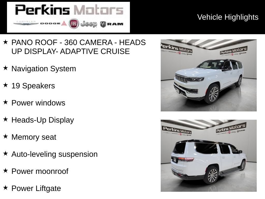 Certified 2023 Jeep Grand Wagoneer L Series II AWD/4WD image 7