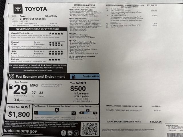 New 2025 Toyota RAV4 XLE image 25