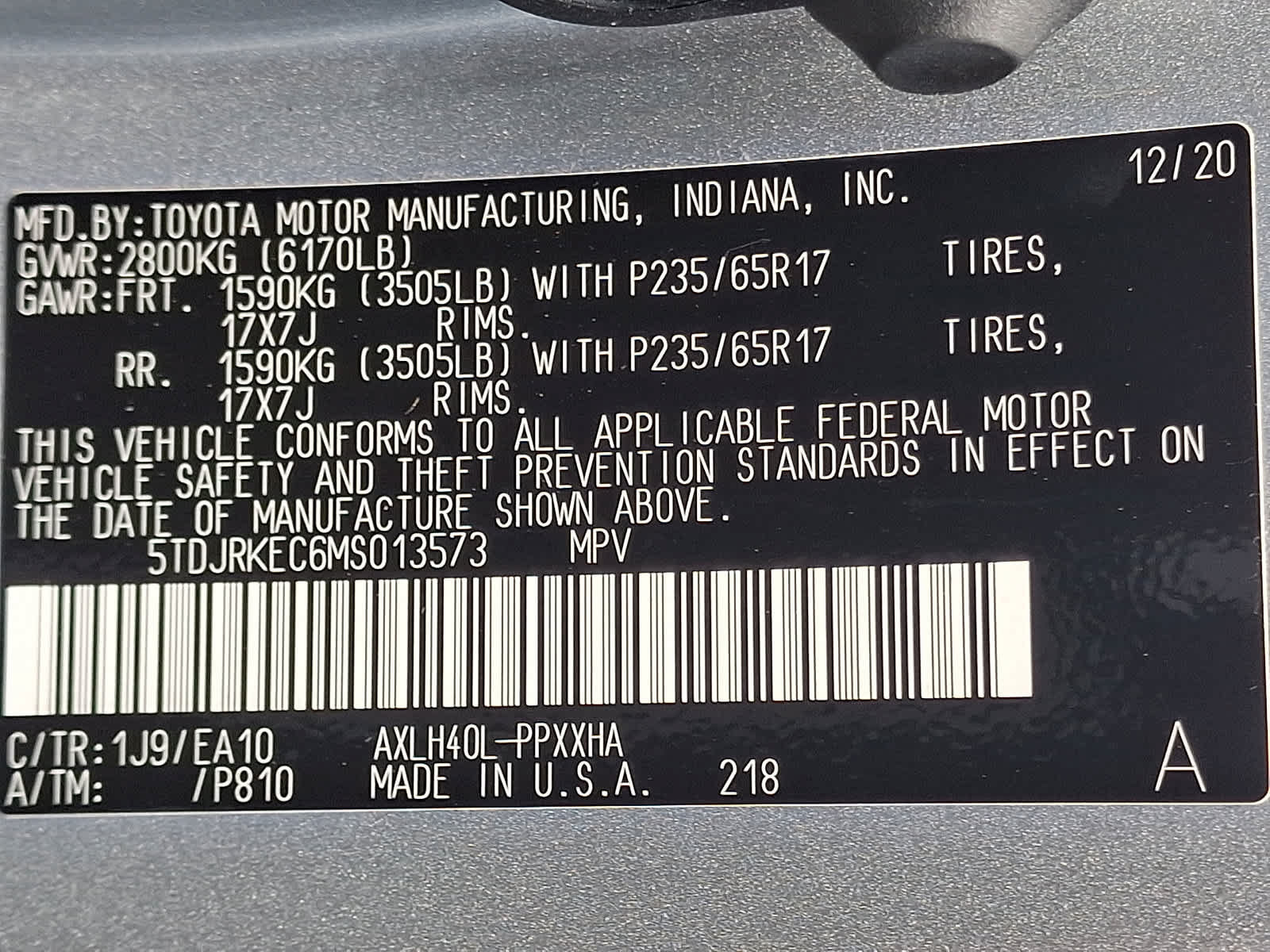 Certified 2021 Toyota Sienna XLE w/ XLE Plus Package FWD image 30