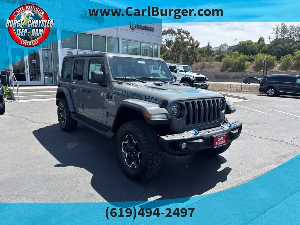 Used 2023 Jeep Wrangler Unlimited Rubicon 4xe w/ Steel Bumper Group AWD/4WD video 1