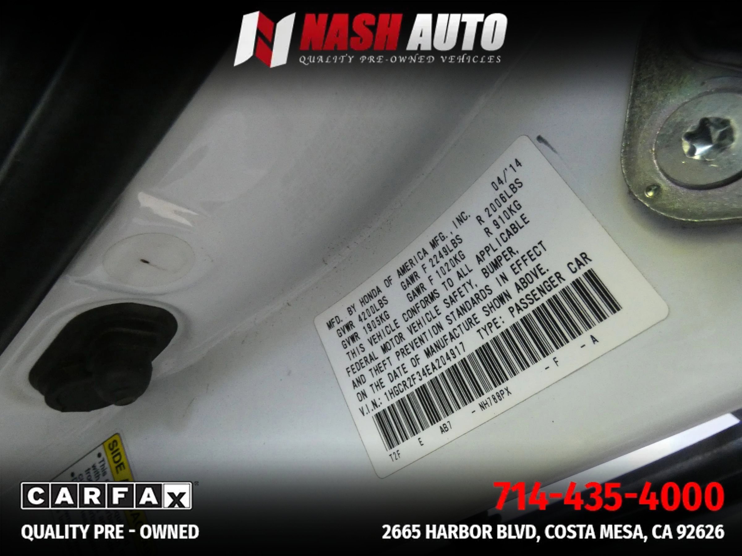 Used 2014 Honda Accord LX image 78