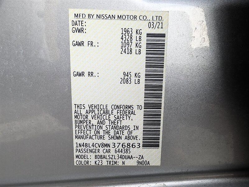 Used 2021 Nissan Altima 2.5 SR w/ SR Premium Package FWD image 33