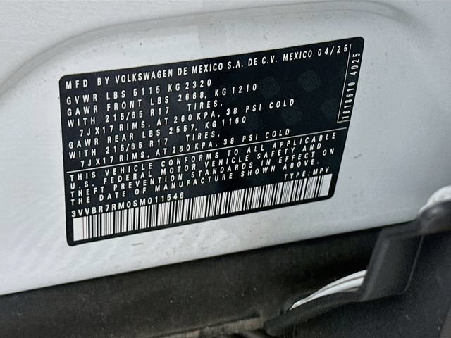 Certified 2025 Volkswagen Tiguan S AWD/4WD image 31