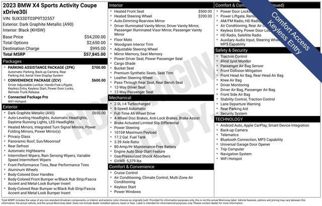 Used 2023 BMW X4 xDrive30i w/ Parking Assistance Package AWD/4WD image 19