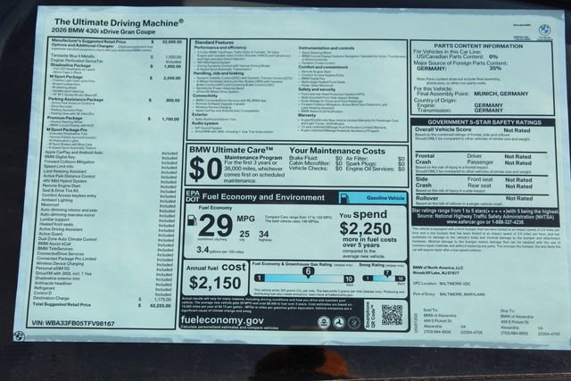 New 2026 BMW 430i xDrive w/ M Sport Package image 2
