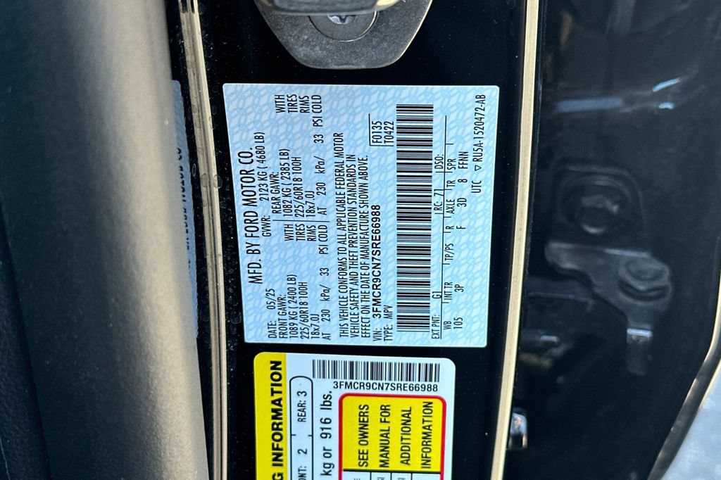 Certified 2025 Ford Bronco Sport Outer Banks w/ Outer Banks Tech Package+ AWD/4WD image 33