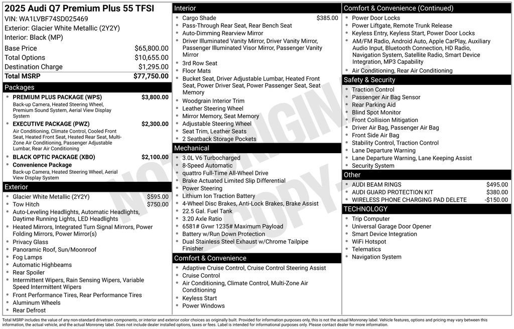 Used 2025 Audi Q7 3.0T Premium Plus w/ Premium Plus Package image 33