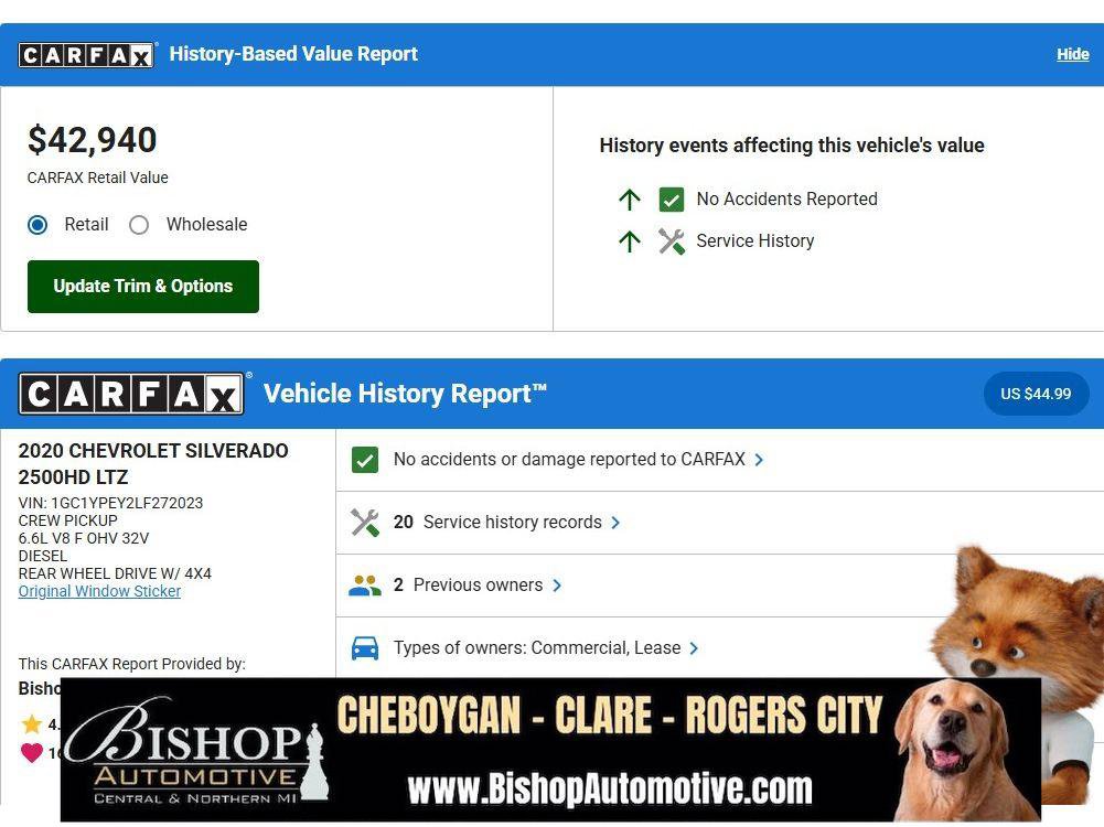 Used 2020 Chevrolet Silverado 2500 LTZ w/ LTZ Convenience Package AWD/4WD image 7