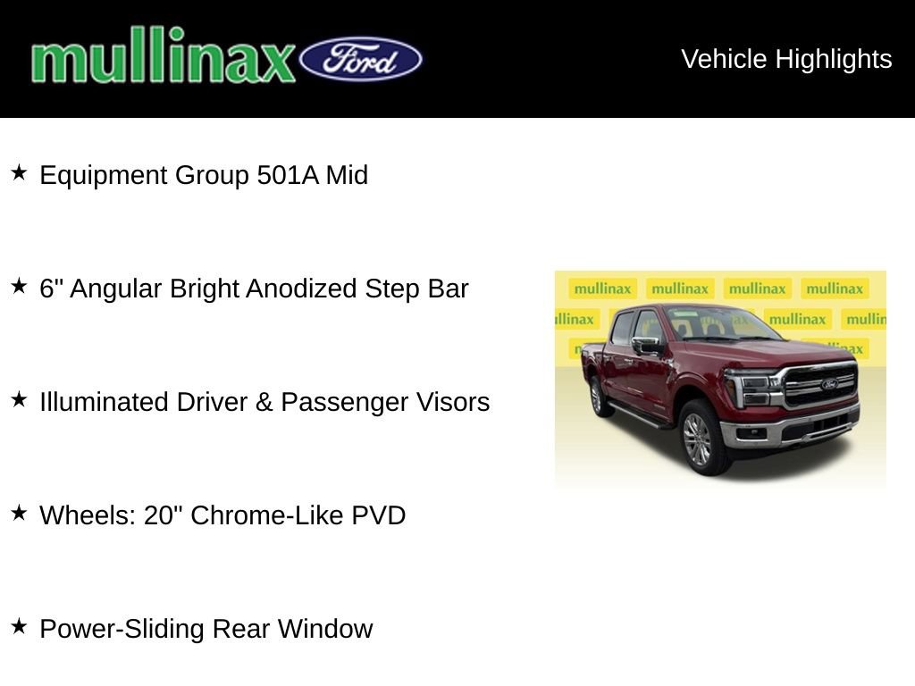 New 2025 Ford F150 Lariat w/ Equipment Group 501A Mid image 15