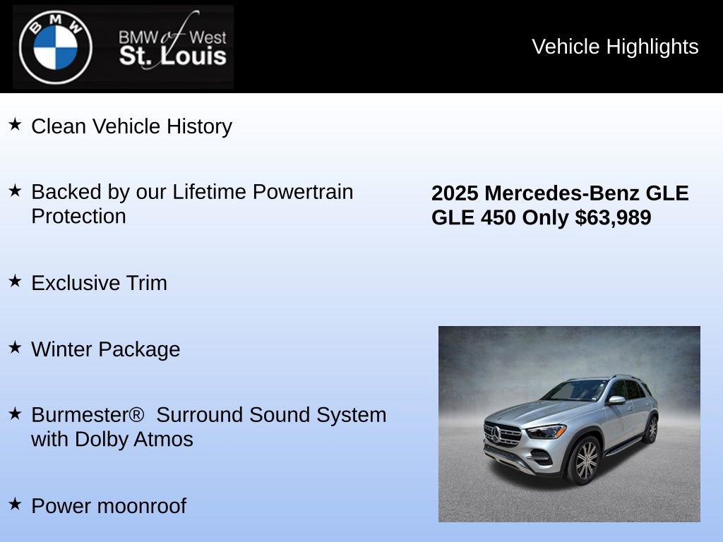 Used 2025 Mercedes-Benz GLE 450 4MATIC image 7