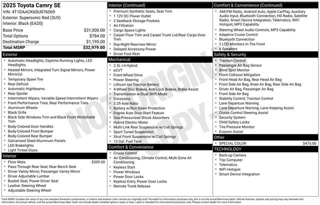 Used 2025 Toyota Camry SE image 10