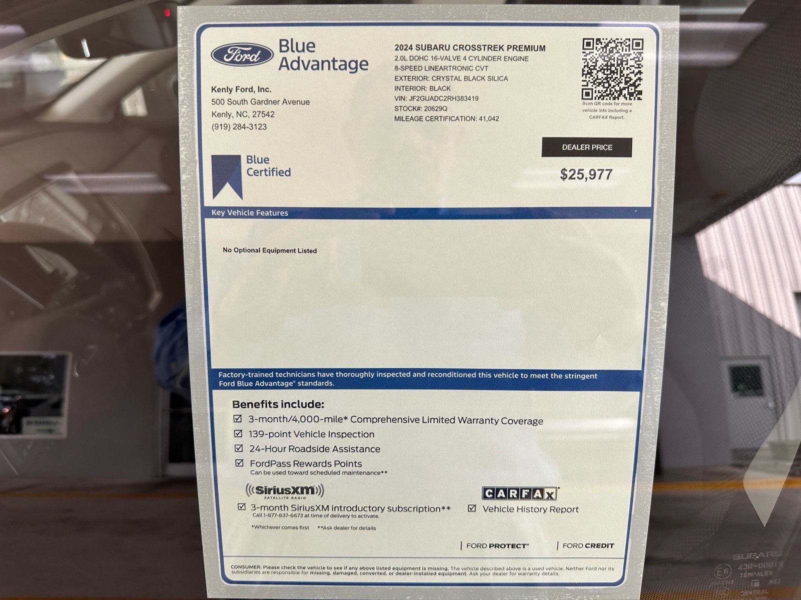Used 2024 Subaru Crosstrek 2.0i Premium AWD/4WD image 5