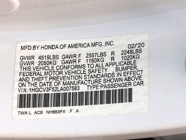 Used 2020 Honda Accord EX-L image 29
