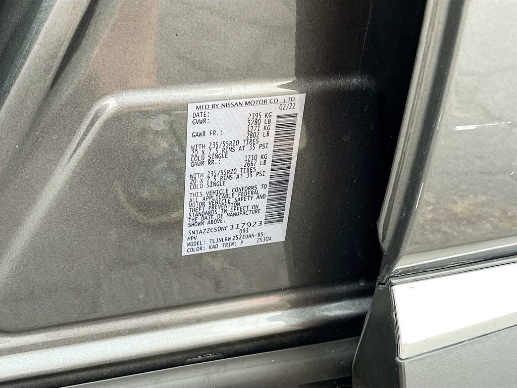 Used 2022 Nissan Murano SL w/ SL Moonroof Package image 34