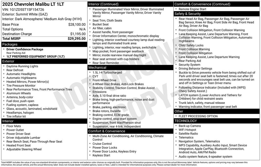 Used 2025 Chevrolet Malibu LT FWD image 11