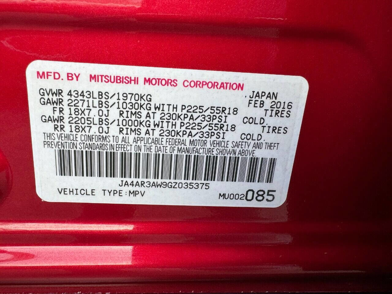 Used 2016 Mitsubishi Outlander Sport SE AWD/4WD image 34