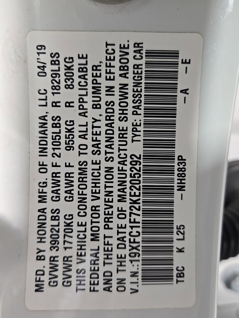 Used 2019 Honda Civic EX-L image 24