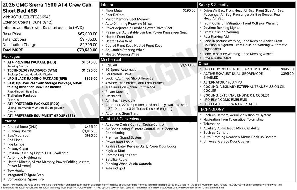 New 2026 GMC Sierra 1500 AT4 w/ AT4 Premium Package AWD/4WD image 11